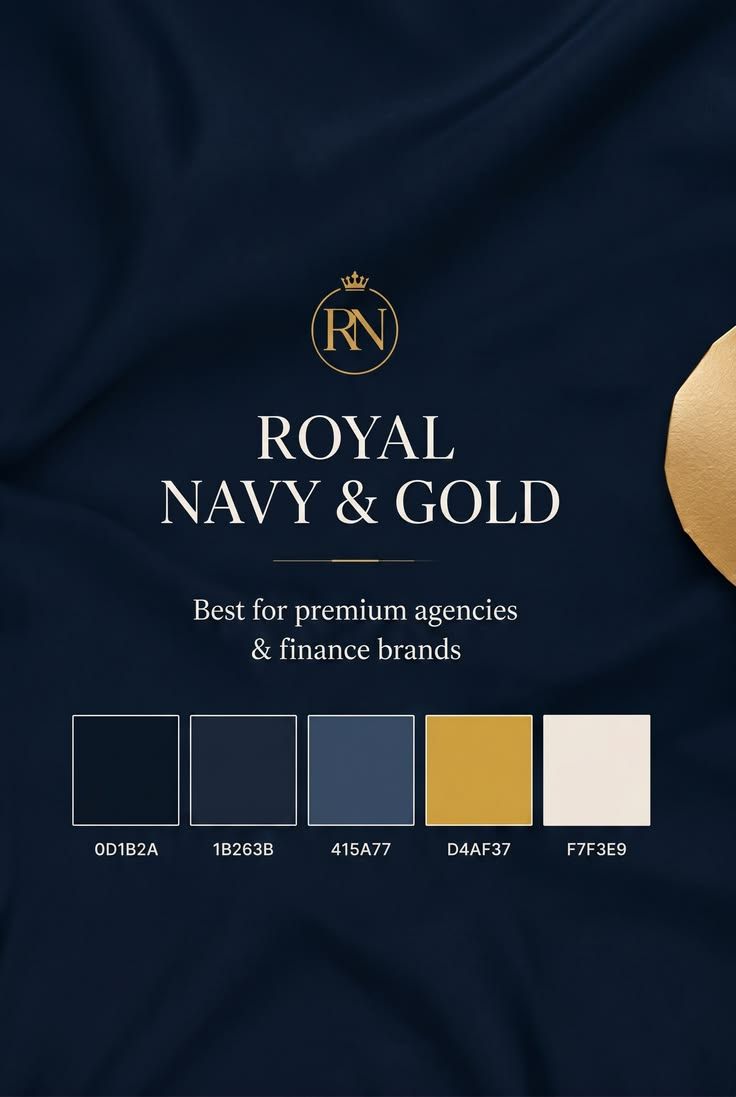 Royal navy and gold colour sheet